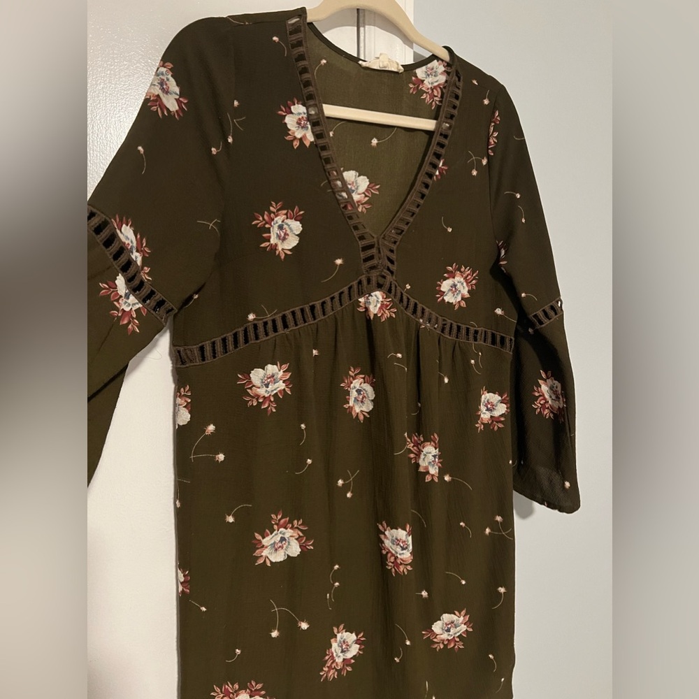 Green fall dress